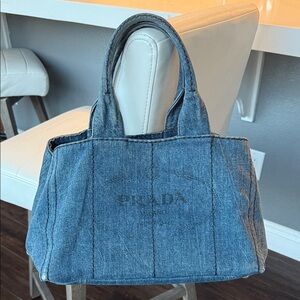 Prada Denim Blue Tote